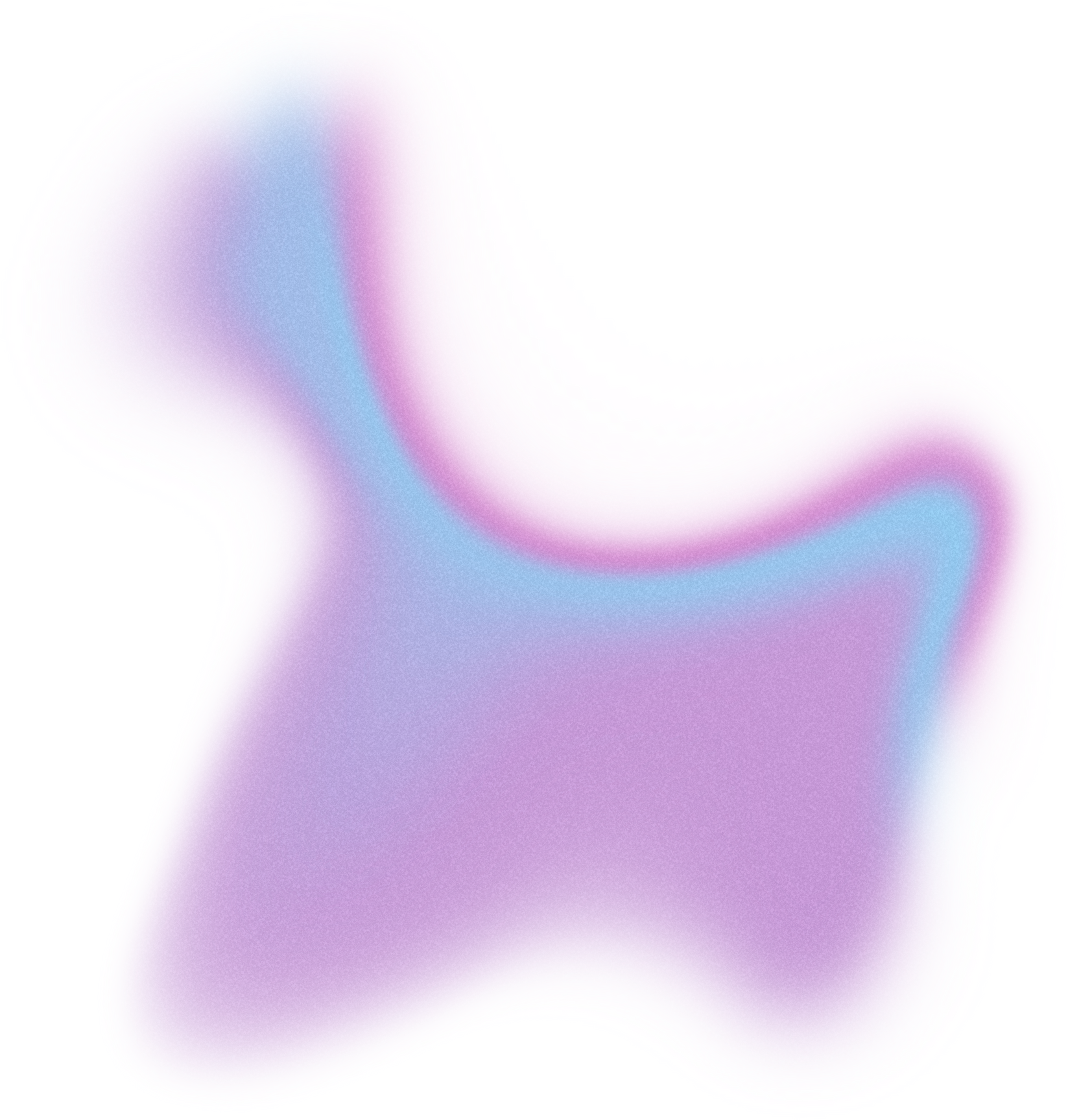 Holographic Gradient Abstract Shape With Grain Texture