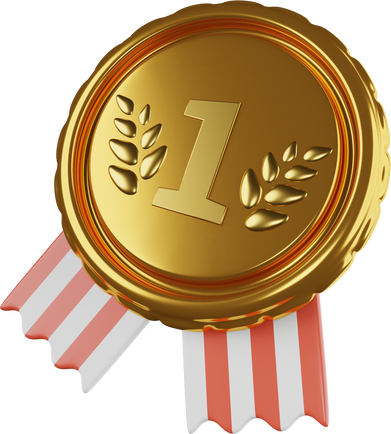 Medal, Trophy 3D Illustration